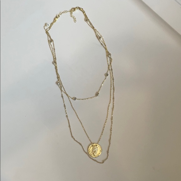 Adina’s Jewels triple layer coin necklace - Picture 2 of 8